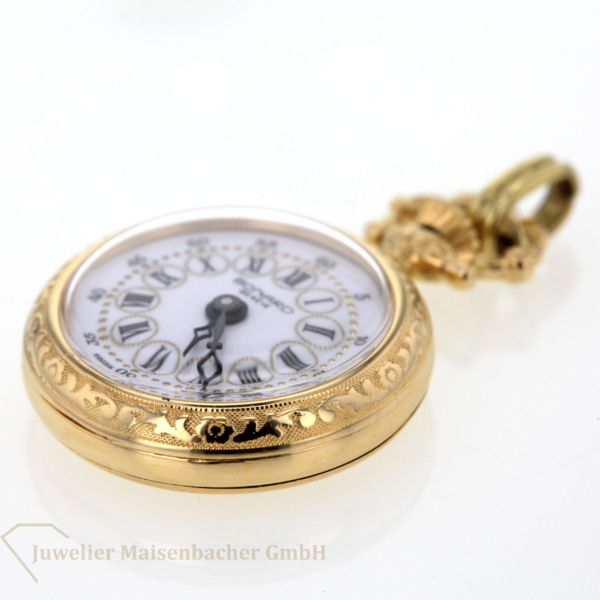 Bonard Geneve kleine Taschenuhr Anhängeuhr Gold 750/- – Bild 3