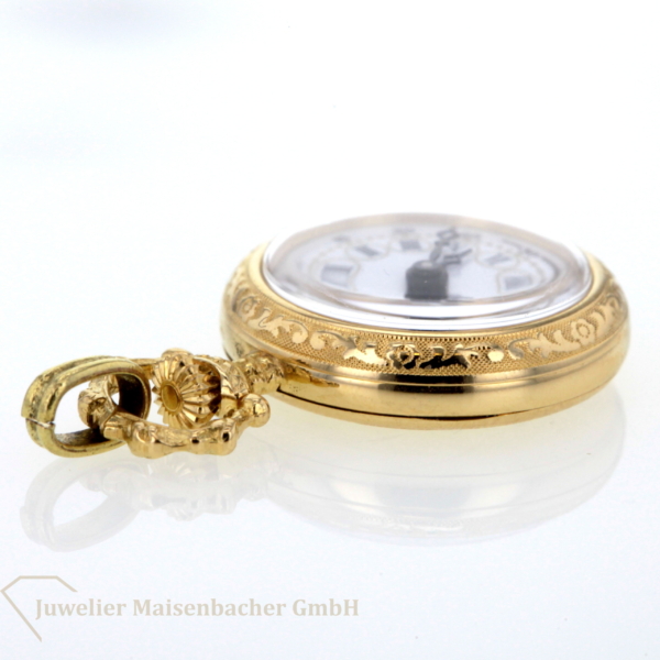 Bonard Geneve kleine Taschenuhr Anhängeuhr Gold 750/- – Bild 6