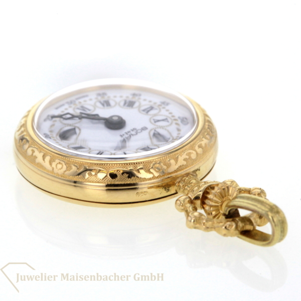 Bonard Geneve kleine Taschenuhr Anhängeuhr Gold 750/- – Bild 5