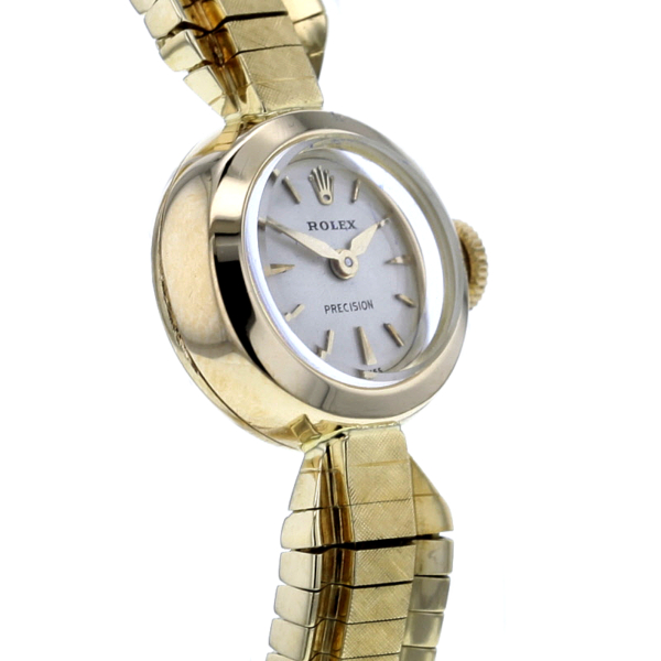 Rolex Precision Damenuhr Vintage in Gelbgold 750/- – Bild 3