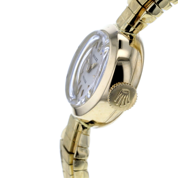 Rolex Precision Damenuhr Vintage in Gelbgold 750/- – Bild 6