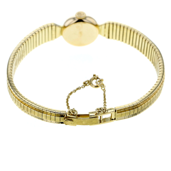 Rolex Precision Damenuhr Vintage in Gelbgold 750/- – Bild 8