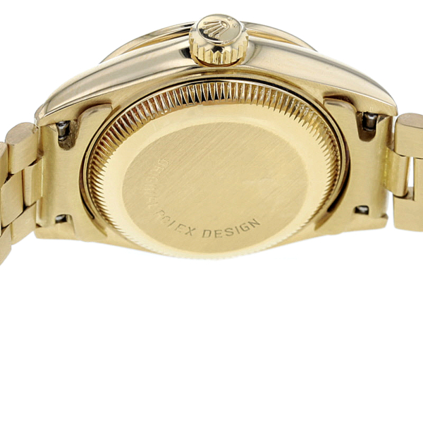 Rolex Lady Datejust 18K. Gold, Saphire, Diamanten, Originalbesatz – Bild 8