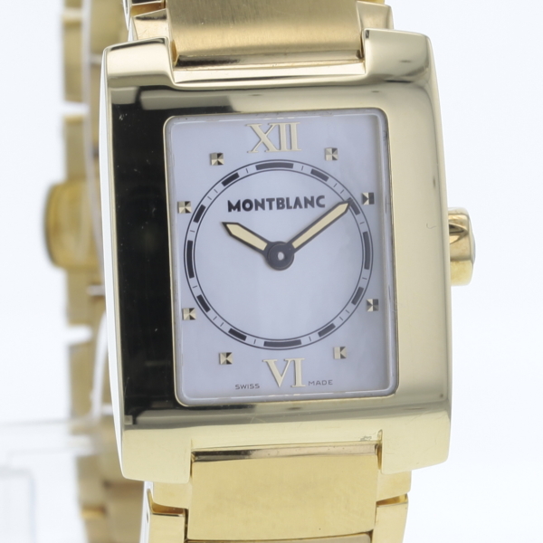 Montblanc Profile Gelbgold 750/- Stahlarmband hartvergoldet Perlmutt-Zifferblatt – Bild 2