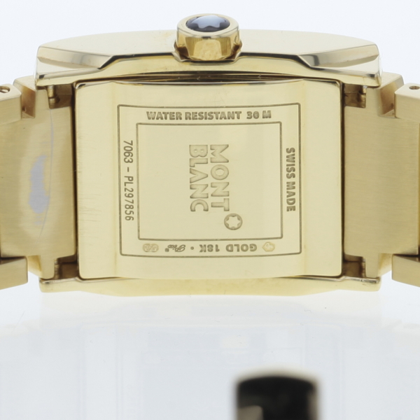 Montblanc Profile Gelbgold 750/- Stahlarmband hartvergoldet Perlmutt-Zifferblatt – Bild 7