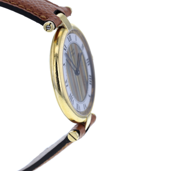 Cartier Vermeil Quarz Silber vergoldet – Bild 12