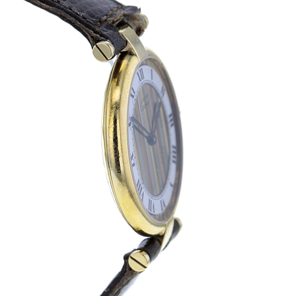 Cartier Vermeil Quarz Silber vergoldet – Bild 7