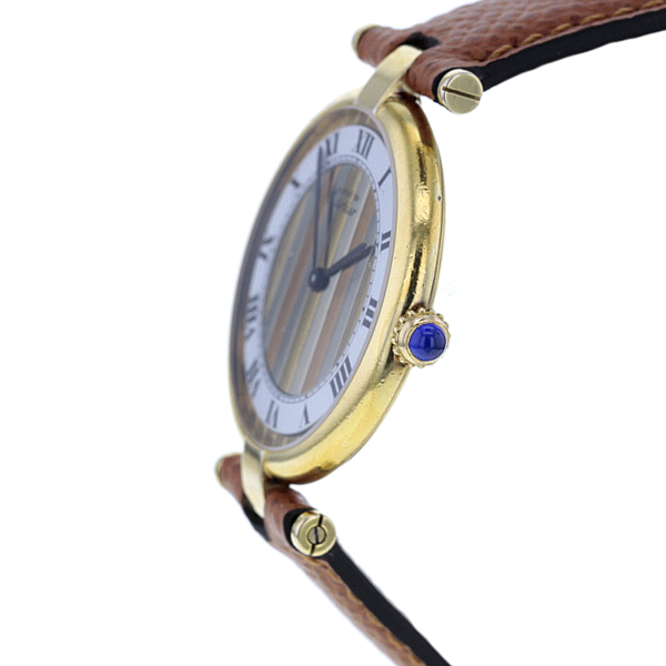 Cartier Vermeil Quarz Silber vergoldet – Bild 11