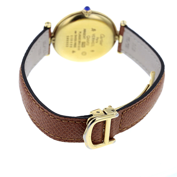 Cartier Vermeil Quarz Silber vergoldet – Bild 16