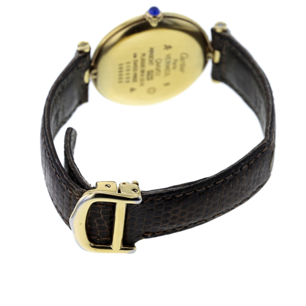 Cartier Vermeil Quarz Silber vergoldet – Bild 9
