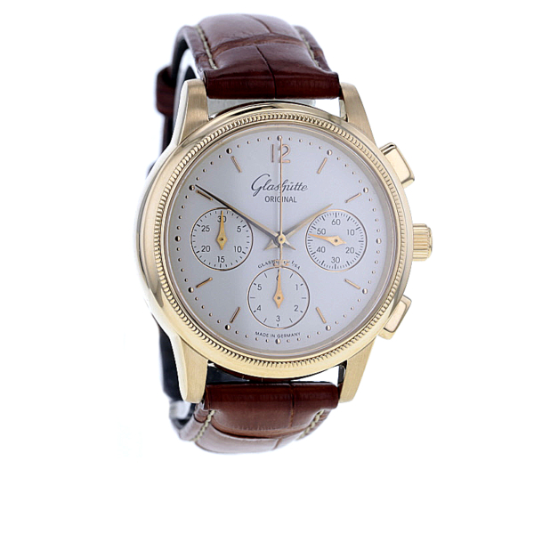 Glashütte Original Senator Chronograph 39-31-04-02-04 Gelbgold 750 – Bild 6
