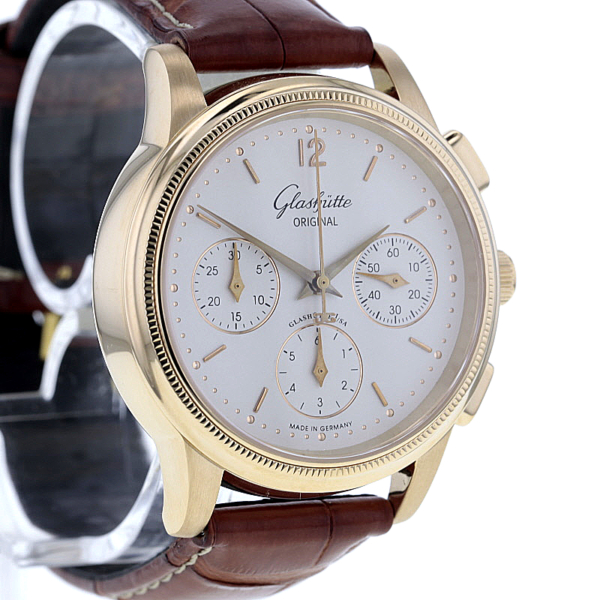 Glashütte Original Senator Chronograph 39-31-04-02-04 Gelbgold 750 – Bild 2