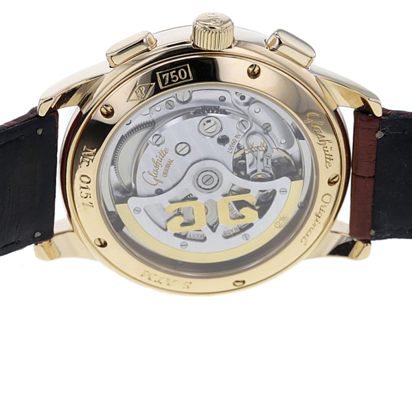 Glashütte Original Senator Chronograph 39-31-04-02-04 Gelbgold 750 – Bild 7