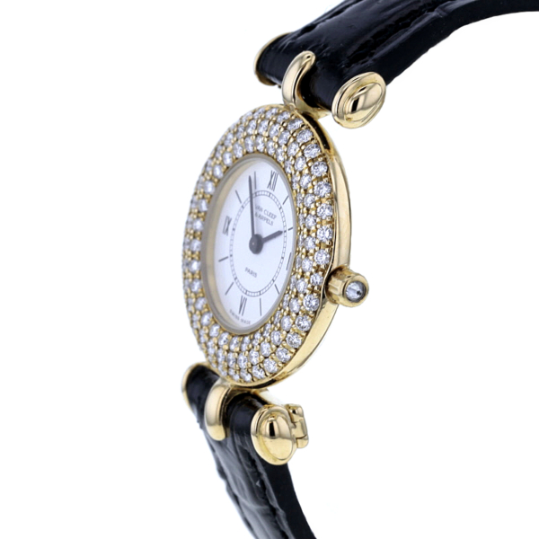 Van Cleef & Arpels 18K. Gelbgold 3-reihiger Diamantbesatz – Bild 7