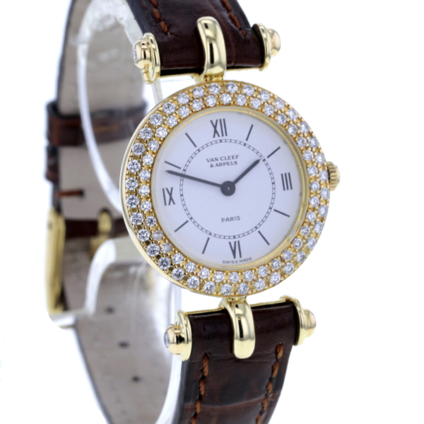 Van Cleef & Arpels 18K. Gelbgold 3-reihiger Diamantbesatz – Bild 3