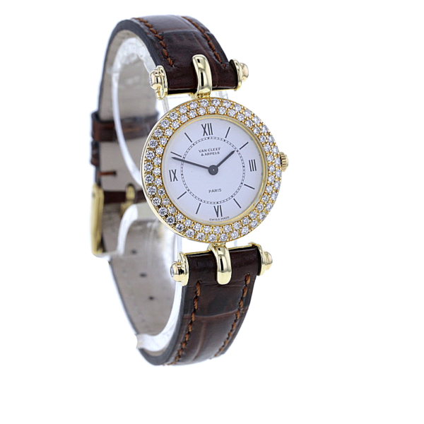 Van Cleef & Arpels 18K. Gelbgold 3-reihiger Diamantbesatz – Bild 4