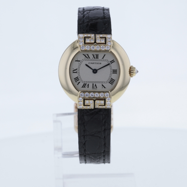 Cartier Ellipse Gondole - Ref. 1480 - Gelbgold 750/- mit 49 Diamanten – Bild 2