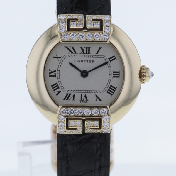 Cartier Ellipse Gondole - Ref. 1480 - Gelbgold 750/- mit 49 Diamanten
