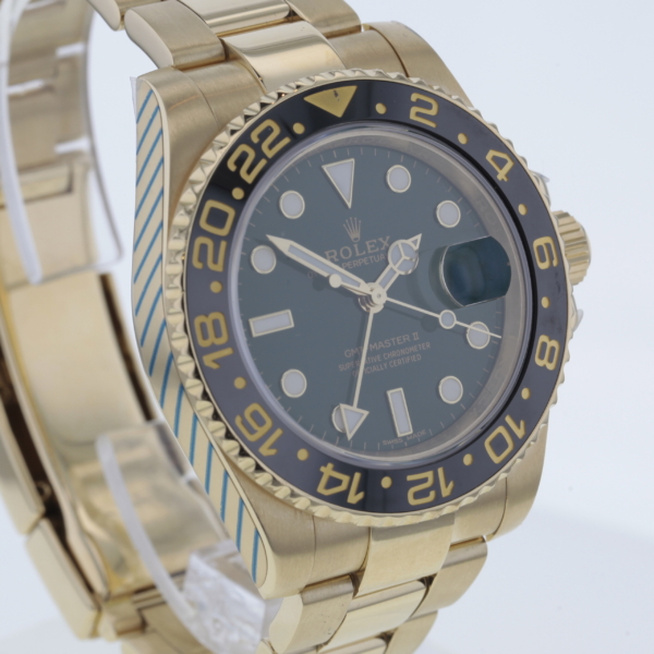 Rolex GMT-Master II Gelbgold 750/- Ref. 116718LN grünes Zifferblatt – Bild 3