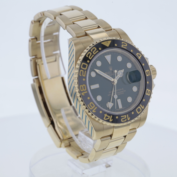 Rolex GMT-Master II Gelbgold 750/- Ref. 116718LN grünes Zifferblatt – Bild 4