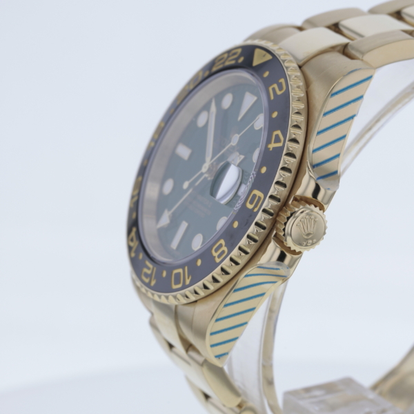 Rolex GMT-Master II Gelbgold 750/- Ref. 116718LN grünes Zifferblatt – Bild 6