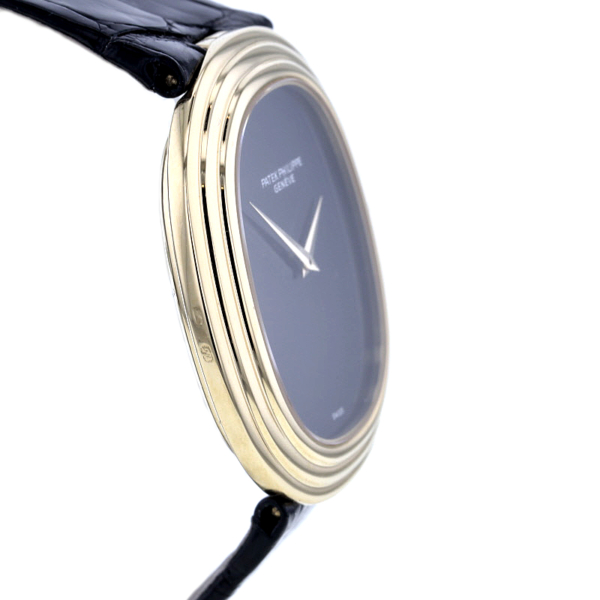 Patek Philippe Ellipse d´Or Jumbo Gelbgold 750/- Automatik Onyx-Dial – Bild 5