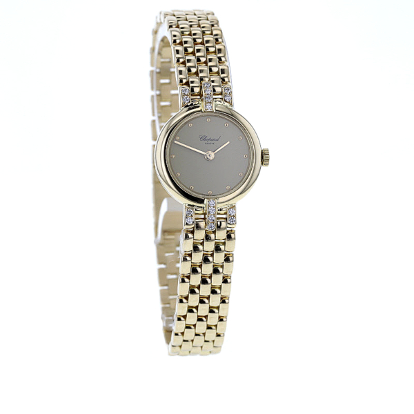 Chopard Damenuhr 18 kt. Gelbgold 17 Diamanten – Bild 2