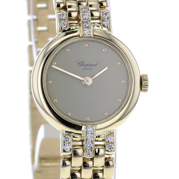 Chopard Damenuhr 18 kt. Gelbgold 17 Diamanten