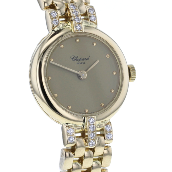 Chopard Damenuhr 18 kt. Gelbgold 17 Diamanten – Bild 3