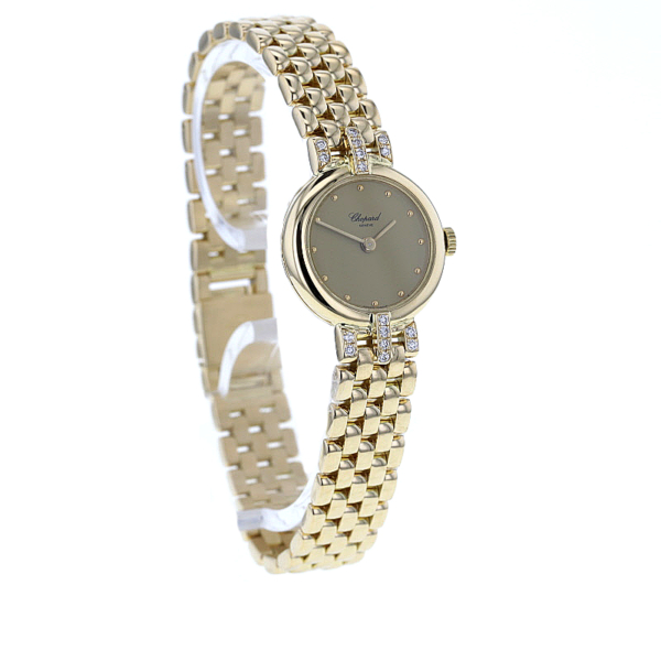 Chopard Damenuhr 18 kt. Gelbgold 17 Diamanten – Bild 4