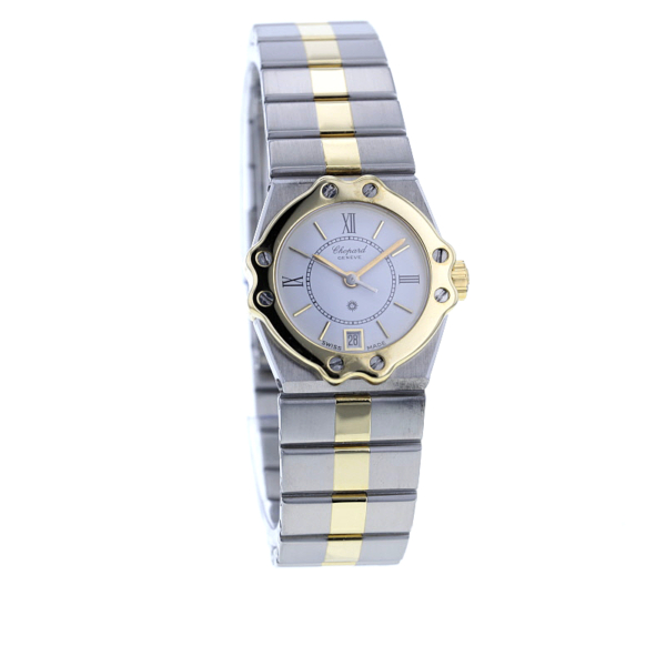 Chopard St. Moritz Lady Edelstahl/18 kt. Gold – Bild 2