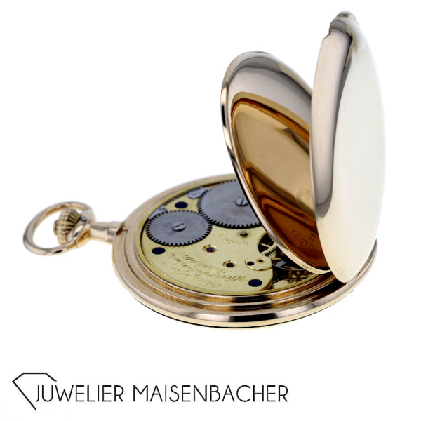 Deutsche Uhrenfabrikation A. Lange & Söhne Glashütte i/Sa DUF Taschenuhr Gold 585/- – Bild 3