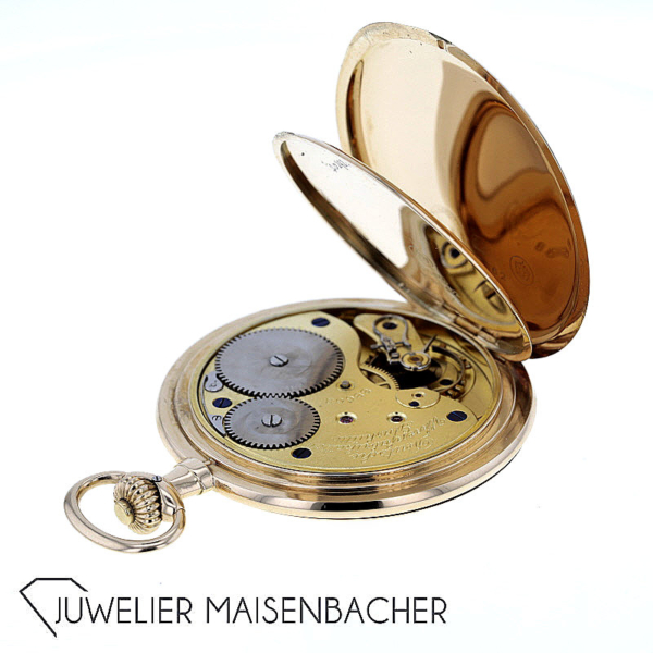 Deutsche Uhrenfabrikation A. Lange & Söhne Glashütte i/Sa DUF Taschenuhr Gold 585/- – Bild 4