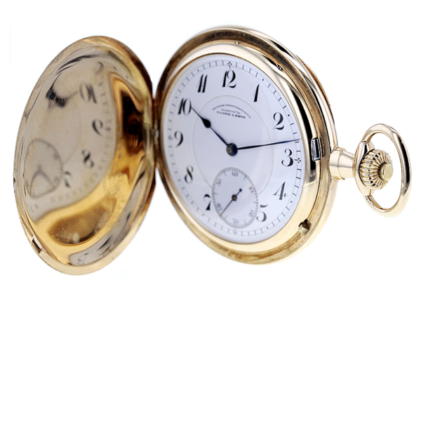 Deutsche Uhrenfabrikation A. Lange & Söhne Glashütte i/Sa DUF Taschenuhr Gold 585/- – Bild 2