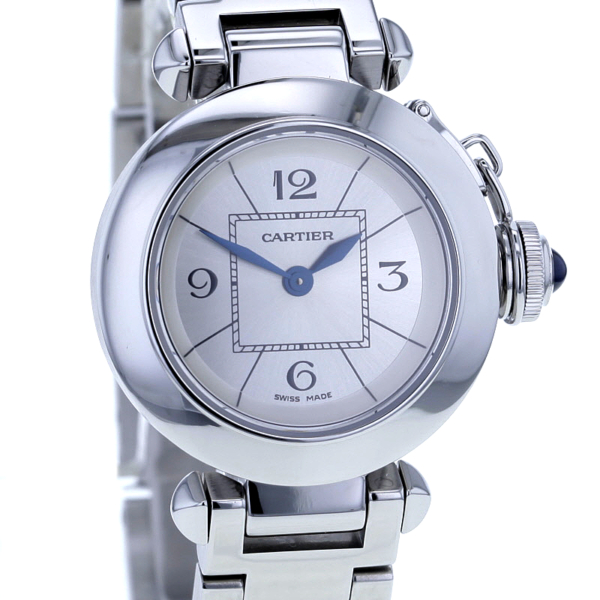 Cartier Pasha Lady, Edelstahl, Quarz, Ref. 2973