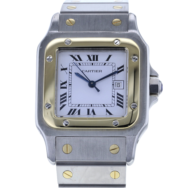Cartier Santos Stahl/Gold Automatic