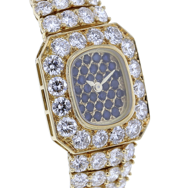 Piaget opulente Schmuckbanduhr Gold 750/- 145 Brillanten 34 Saphire – Bild 3