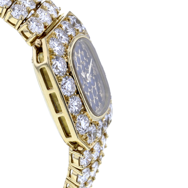 Piaget opulente Schmuckbanduhr Gold 750/- 145 Brillanten 34 Saphire – Bild 5