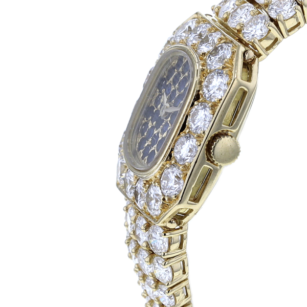 Piaget opulente Schmuckbanduhr Gold 750/- 145 Brillanten 34 Saphire – Bild 6