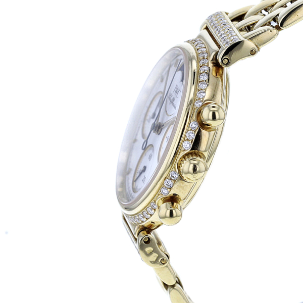 IWC Da Vinci Chronograph, Mondphase, Gelbgold 750/-, Diamanten – Bild 6