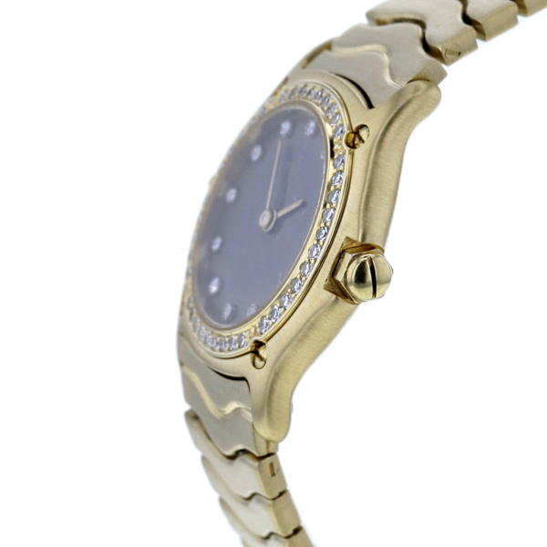 Ebel Classic Wave Mini, Gelbgold 750/-, 52 Daiamanten – Bild 4