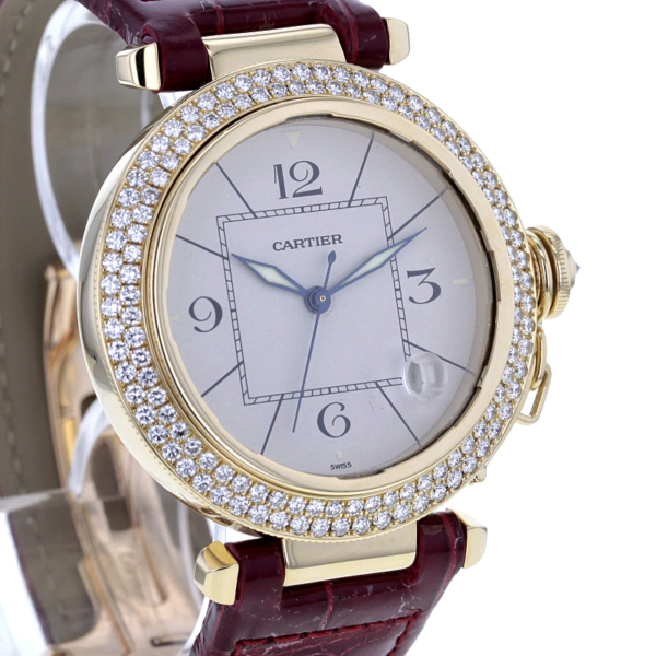 Cartier Pasha 1023 - 38mm Gelbgold 750/- Diamanten – Bild 3