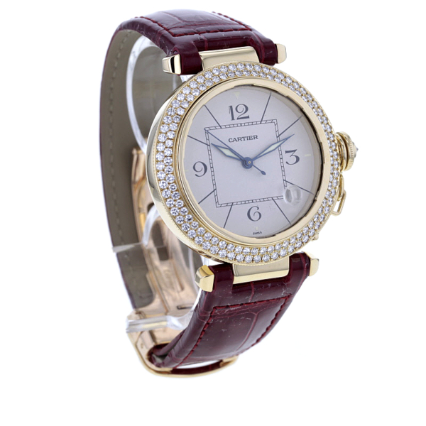 Cartier Pasha 1023 - 38mm Gelbgold 750/- Diamanten – Bild 4