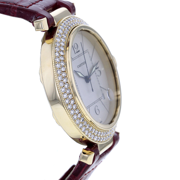 Cartier Pasha 1023 - 38mm Gelbgold 750/- Diamanten – Bild 5