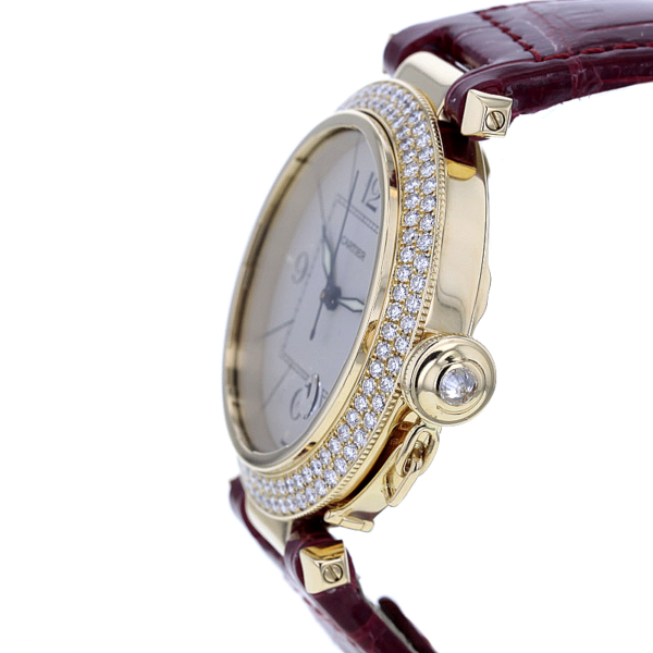 Cartier Pasha 1023 - 38mm Gelbgold 750/- Diamanten – Bild 6