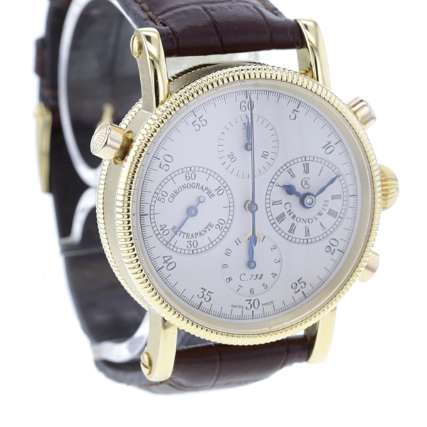 Chronoswiss Chronographe Rattrapante, 18K. Gold