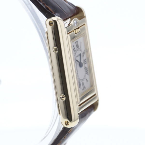 Cartier Tank Basculante Gold 750/- Diamanten