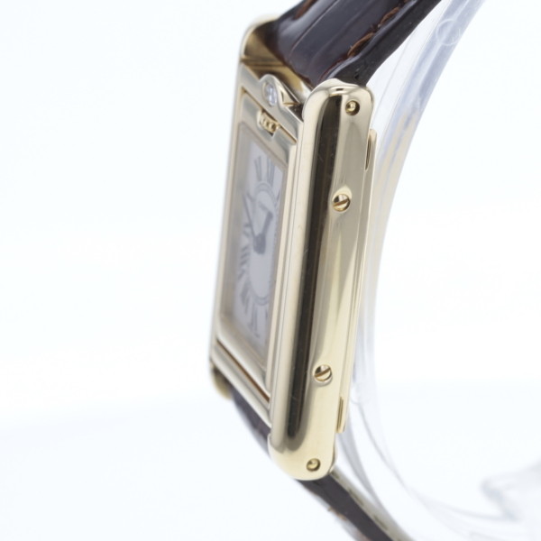 Cartier Tank Basculante Gold 750/- Diamanten