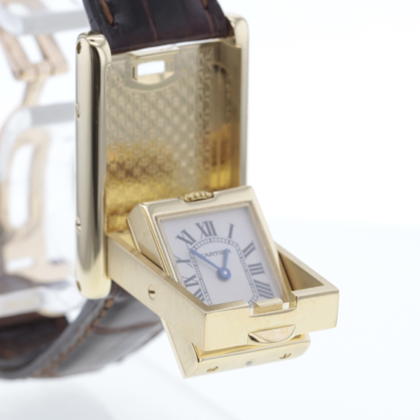 Cartier Tank Basculante Gold 750/- Diamanten