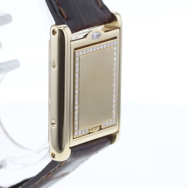 Cartier Tank Basculante Gold 750/- Diamanten